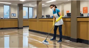 Commercial cleaning and maintenance service